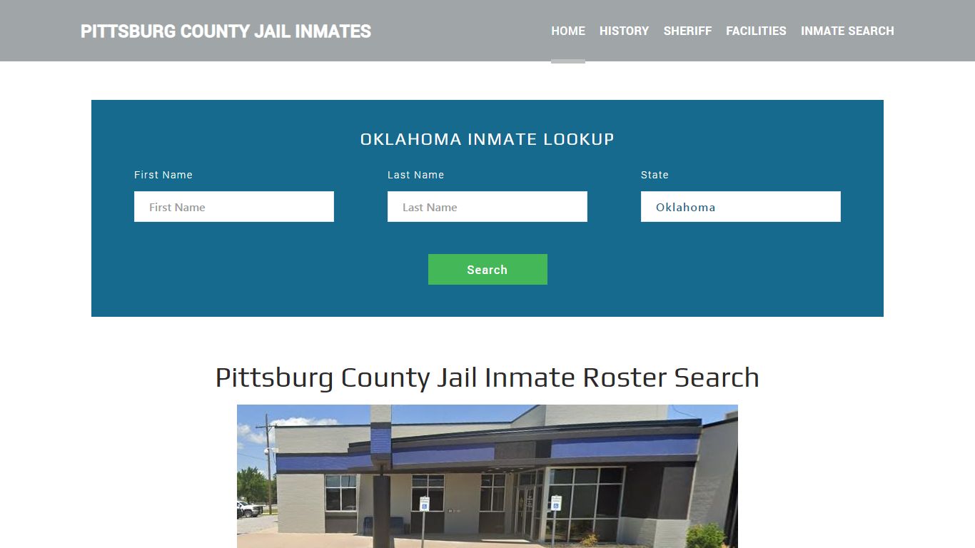 Pittsburg County Jail Inmate Roster Lookup, McAlester, OK